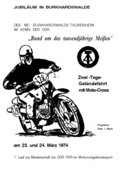 Programmheft Enduro Miesse 1974